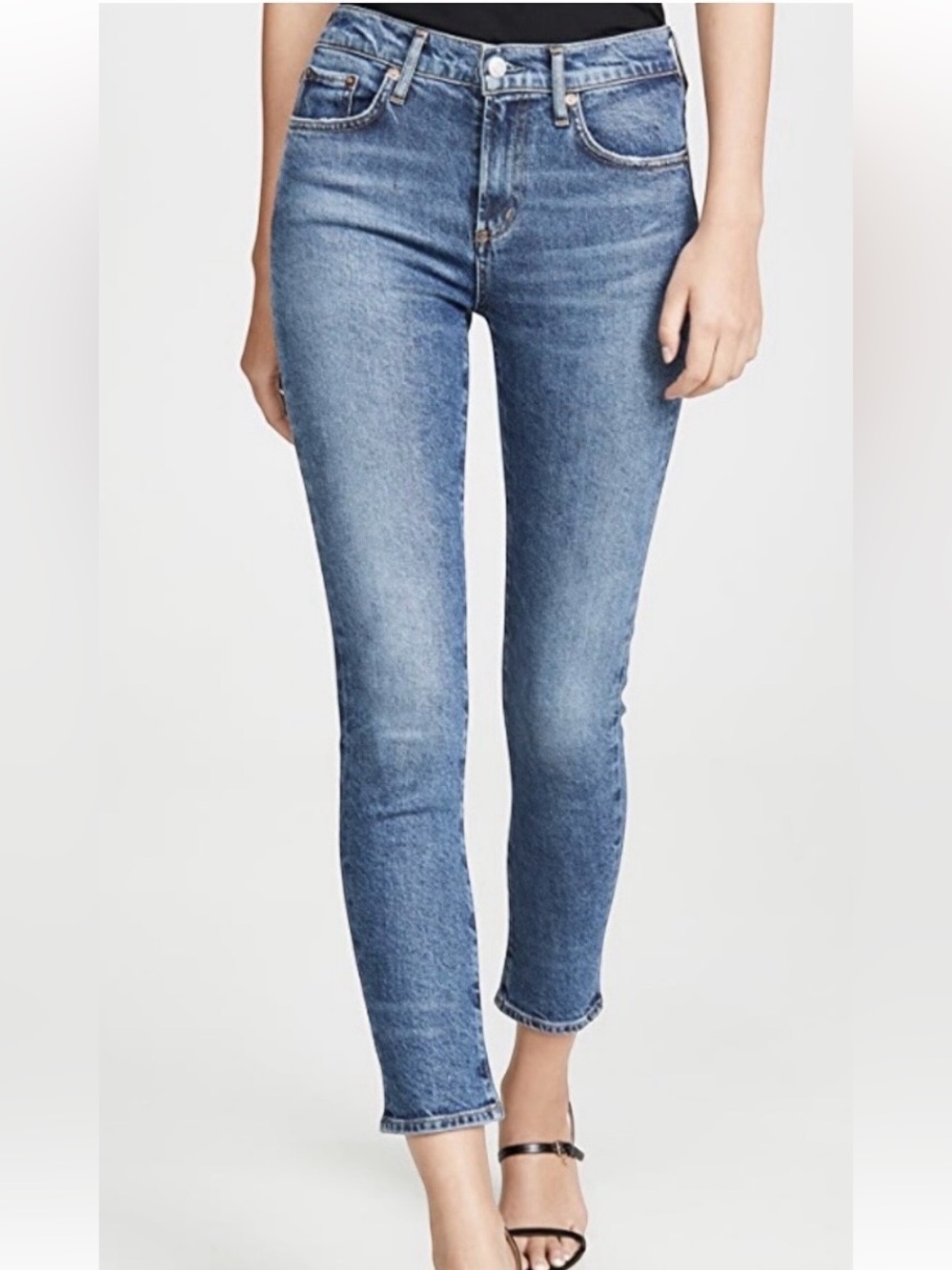 AGOLDE Toni Mid Rise Straight Jeans Size 25 Medium Wash